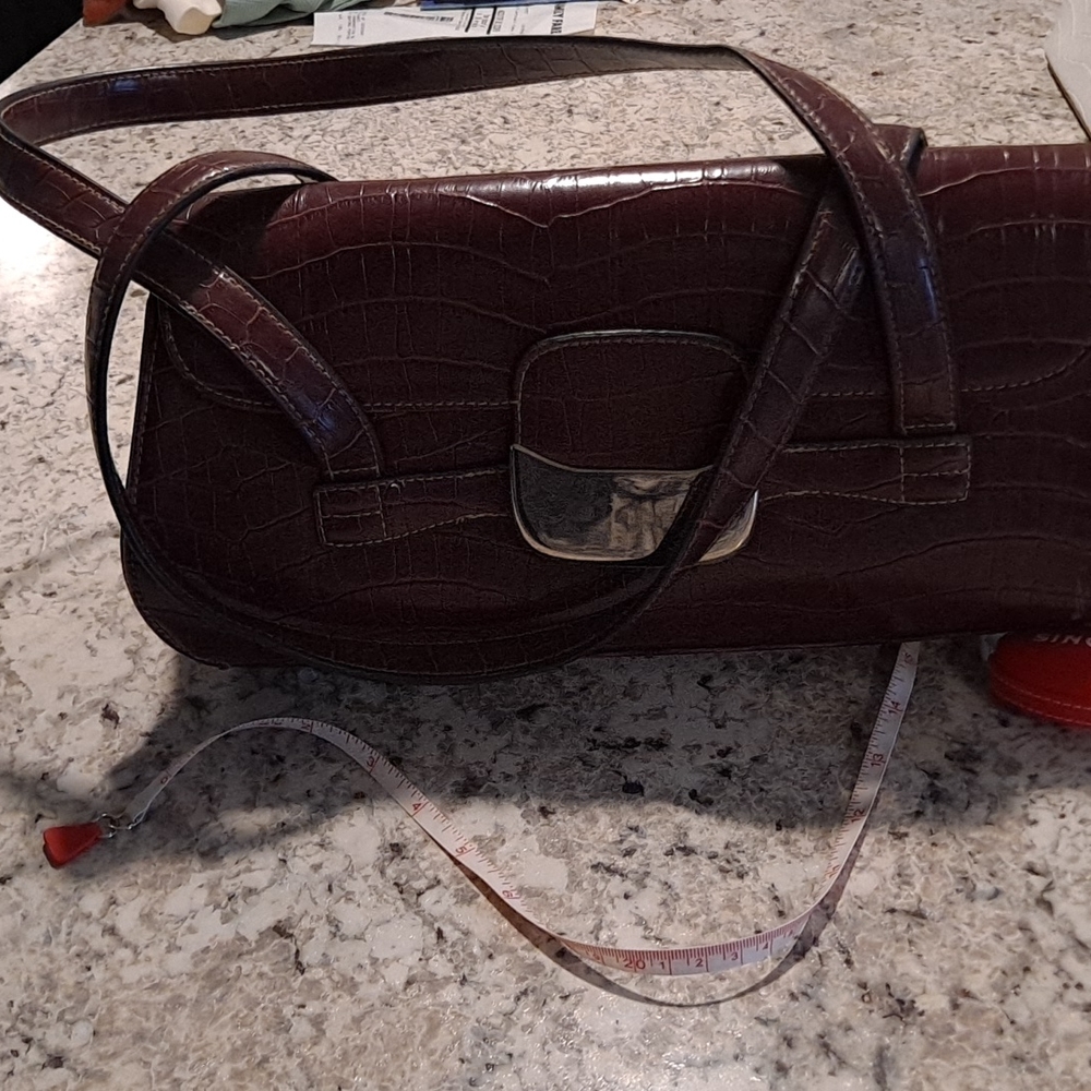 Purse wine colored 13in x 6.5in